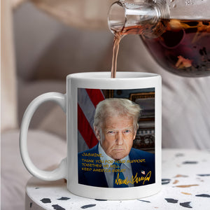 Trump Keep America Great Again Personalized White Mug CH07 67324