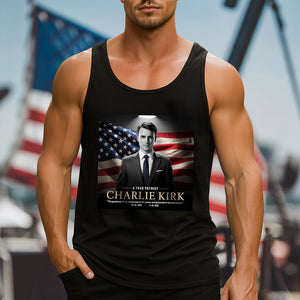 A True Patriot Charlie Kirk Memorial Tanktop CH07 67390
