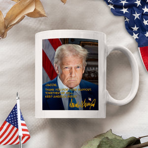 Trump Keep America Great Again Personalized White Mug CH07 67324