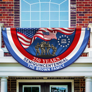 American Flag - USA 250th Anniversary Semiquincentennial Non-Pleated Fan Flag HO82 901056