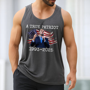 A True Patriot Charlie Kirk Memorial Tanktop CH07 67416