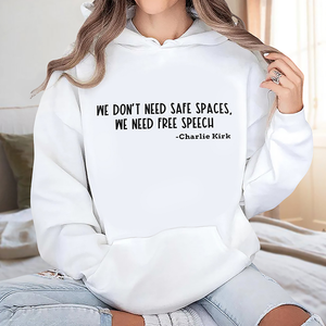 We Don't Need Safe Spaces We Need Free Speech Charlie Kirk Bright Shirt HA75 64444