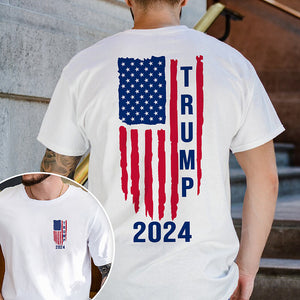Trump 2024 With America Flag Shirt K228 62431