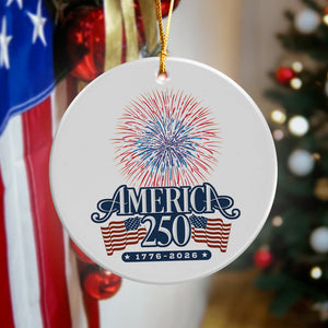 America 250 Firework Ceramic Ornament TH10 894649