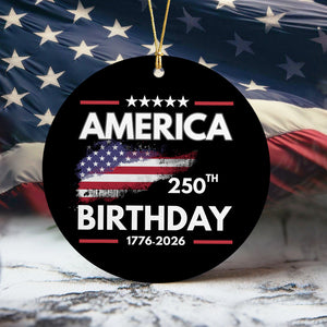 America 250th Birthday 250 Years of Freedom Ceramic Ornaments CH07 899230