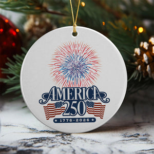 America 250 Firework Ceramic Ornament TH10 894649