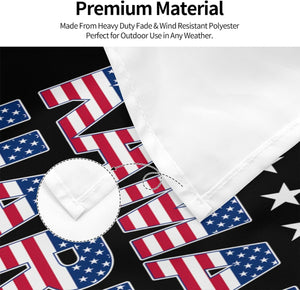 Kamala Harris 2024 save Our Democracy Outdoor Garden Flag 3X5 FT - Lightweight Single-Sided Banner for Home, Lawn, Balcony, and Party Decorations - Grommets on Side