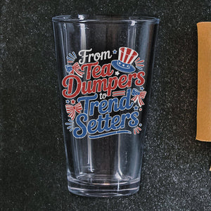 USA 250th Anniversary 250 Years of Freedom America Print Beer Glass HO82 894516