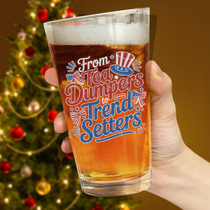 USA 250th Anniversary 250 Years of Freedom America Print Beer Glass HO82 894516