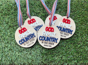 God Family Country, Charlie Kirk Ornament TH10 64589