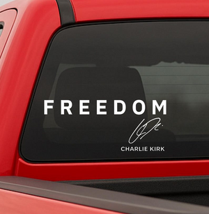 Freedom Charlie Kirk Decal Sticker TH10 64539