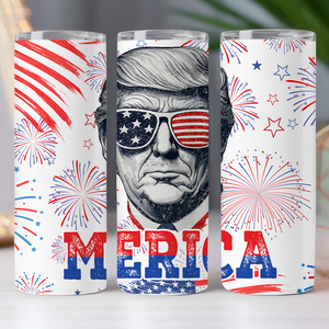 Independence Day American Trump Skinny Tumbler DM01 62801