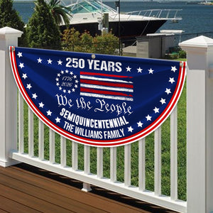 Custom Family Name We The People America 250 Years Non-Pleated Fan Flag CH07 910240