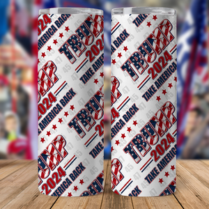 Trump 2024 Take America Back Skinny Tumbler DM01 62821