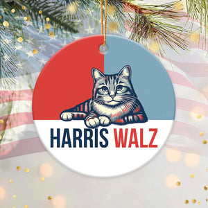 Harris Walz 2024 Obviously - Kamala Harris For President 2024 Ceramic Ornament HA75 63454