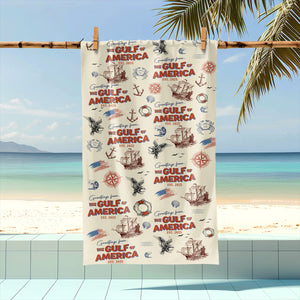 Personalized Name Gulf Of America Patriotic Beach Towel Summer Vibes LM32 65387