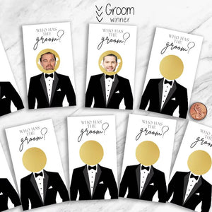 Personalized Who Has The Groom Scratch Off Game Card – Bridal Shower Scratch Off, Bachelorette Games, Groom Scratch Off, Wedding HO82 903100