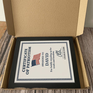 Custom Name Boldly Standing Up For Truth And Freedom Picture Frame HO82 66008