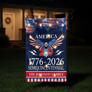 250 Years America Semiquincentennial Solar Led Garden Flag CH07 899130