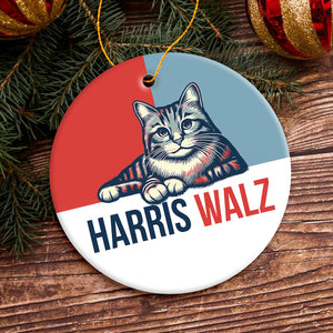 Harris Walz 2024 Obviously - Kamala Harris For President 2024 Ceramic Ornament HA75 63454