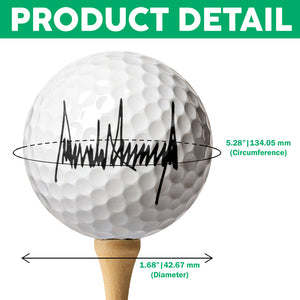 Donald Trump Signature Golf Gift, White Golf Ball TH10 64627