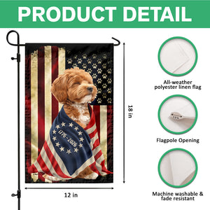 Custom Dog Photo American Patriot Garden Flag HO82 901248
