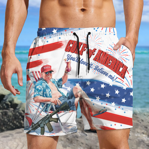 Trump's Gulf of America Comeback Tour: Join In Hawaii Beach Short LM32 65393