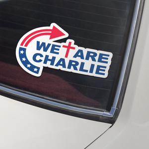 We are Charlie Kirk Car Window Decal Sticker LM32 67787
