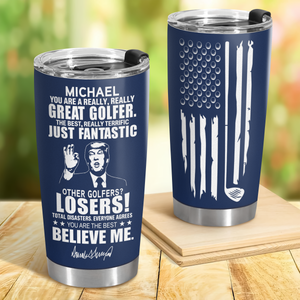Great Golfer Trump Personalized Fat Tumbler Gift For Golfers HA75 64630