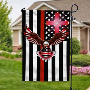 Custom American Flag With Family Name - Personalized Garden Flag LM32 897227