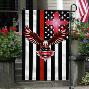 Custom American Flag With Family Name - Personalized Garden Flag LM32 897227