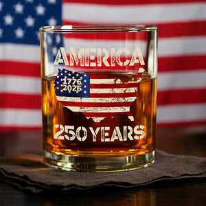 250 Years America Anniversary 250th Independence Day Whiskey Glass HA75 897356