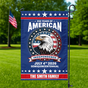 250 Years of America Anniversary Independence Day 2026 Custom Family Name Garden Flag CH07 896970