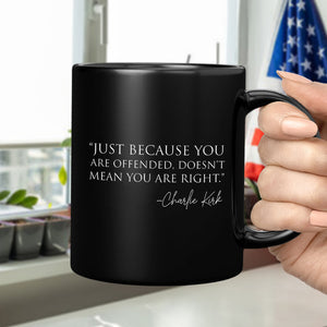 Pray For Charlie Kirk A True Patriot Black Mug HO82 65950