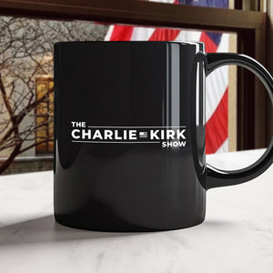 The Charlie Kirk Show Black Mug HO82 65944