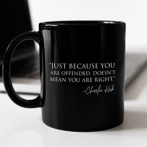 Pray For Charlie Kirk A True Patriot Black Mug HO82 65950