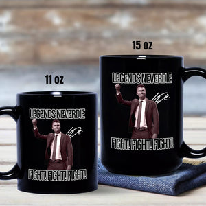 Charlie Kirk Legend Never Dies Vintage Style Black Mug HO82 65878