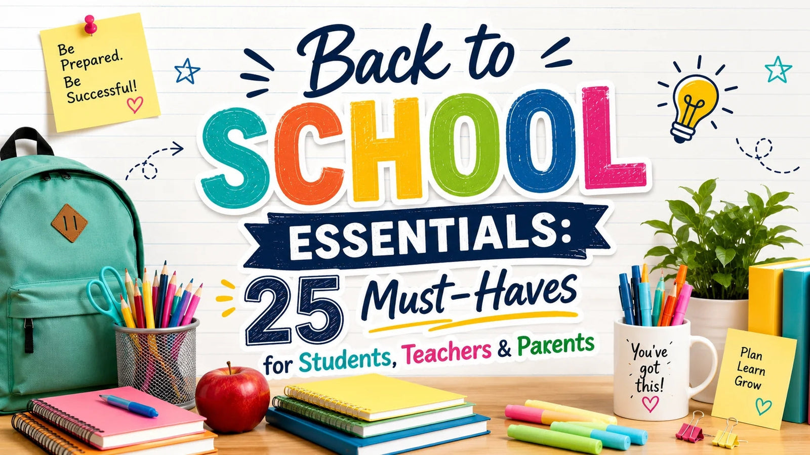 Back to School Essentials: 25 Must-Haves for Students, Teachers & Parents