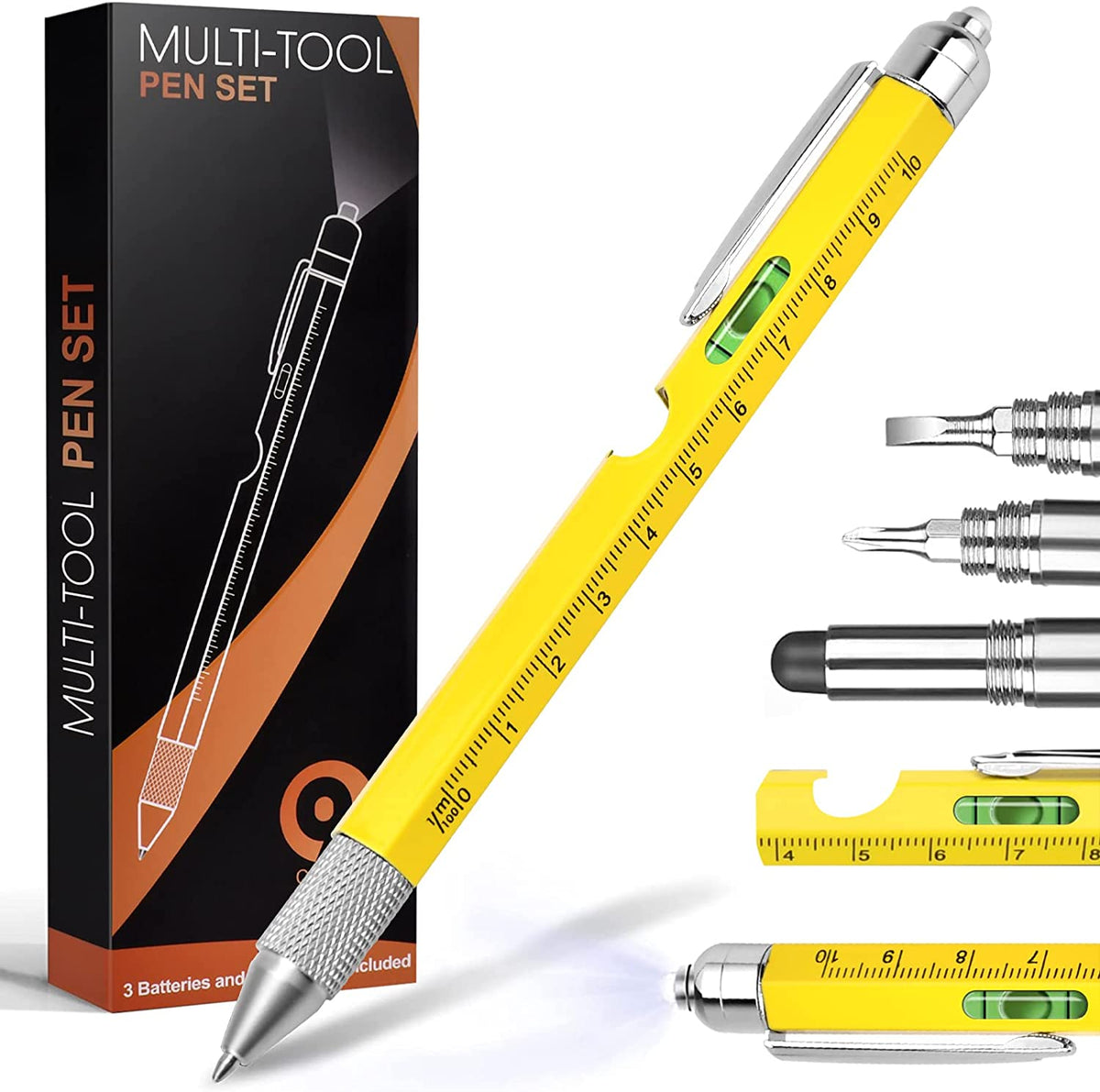 Gifts for Men, Fathers Day Dad Gifts from Daughter Son, 9 in 1 Multitool Pen, Cool Tools Gadgets for Men, Birthday Father’S Day Gift for Dad Grandpa Husband Him, Christmas Stocking Stuffers for Adults