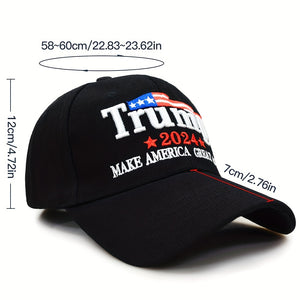 Trump 2024 Make America Great Again Embroidered Unisex Baseball Cap HA75