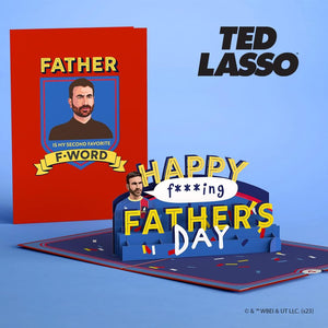 Ted Lasso Happy Father'S Day Pop-Up Card, 5 X 7”, Funny Card for Husband or Dad, Greeting Card with Envelope