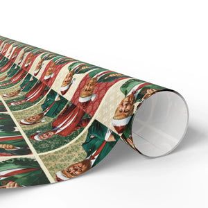 Jolly Trump Christmas, Christmas Trump Gift Wrap, Trump Wrapping Paper for Gifts, Maga Gift Wrap Christmas Trump 2024, Santa Trump Gifts