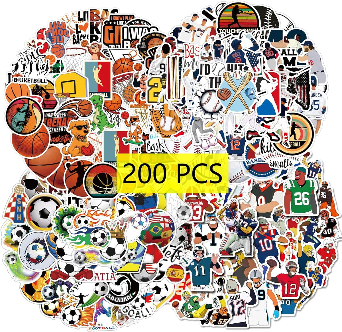 Trump 2024 Stickers (200 Pcs) Patriotic American Support Sticker Make America Great Again Decor USA Flag Decal Gifts Merch for Laptop Window Luggage Guitar Skateboard