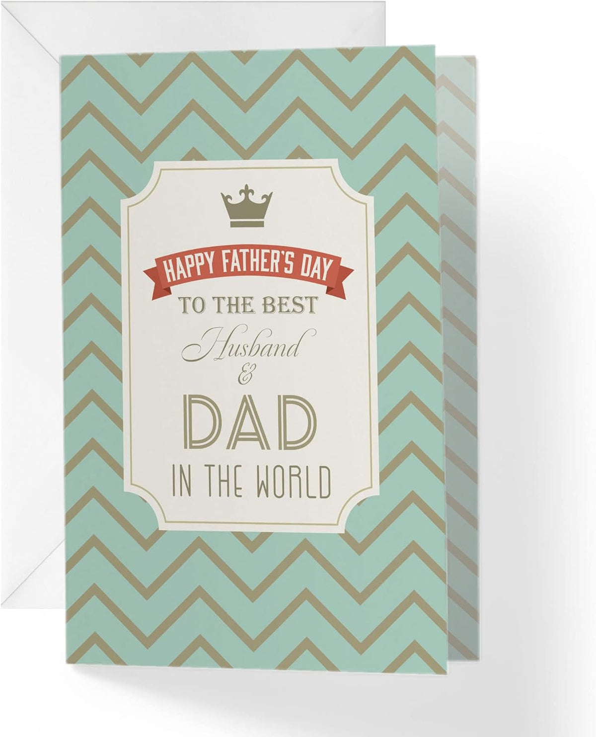 Father'S Day Card Dog Dad | Fathers Day Card from Dog |5”X7.5” | (Single Card and Envelope)