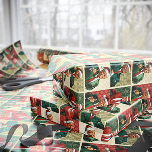 Jolly Trump Christmas, Christmas Trump Gift Wrap, Trump Wrapping Paper for Gifts, Maga Gift Wrap Christmas Trump 2024, Santa Trump Gifts