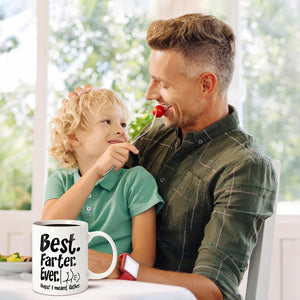 Fathers Day Funny Gifts for Dad Husband Him from Daughter Son Kids Wife - 11 OZ Ceramic Coffee Mug - Stocking Stuffers for Christmas Xmas,Birthday, Anniversary Gag Presents Ideas for Papa Step Dad