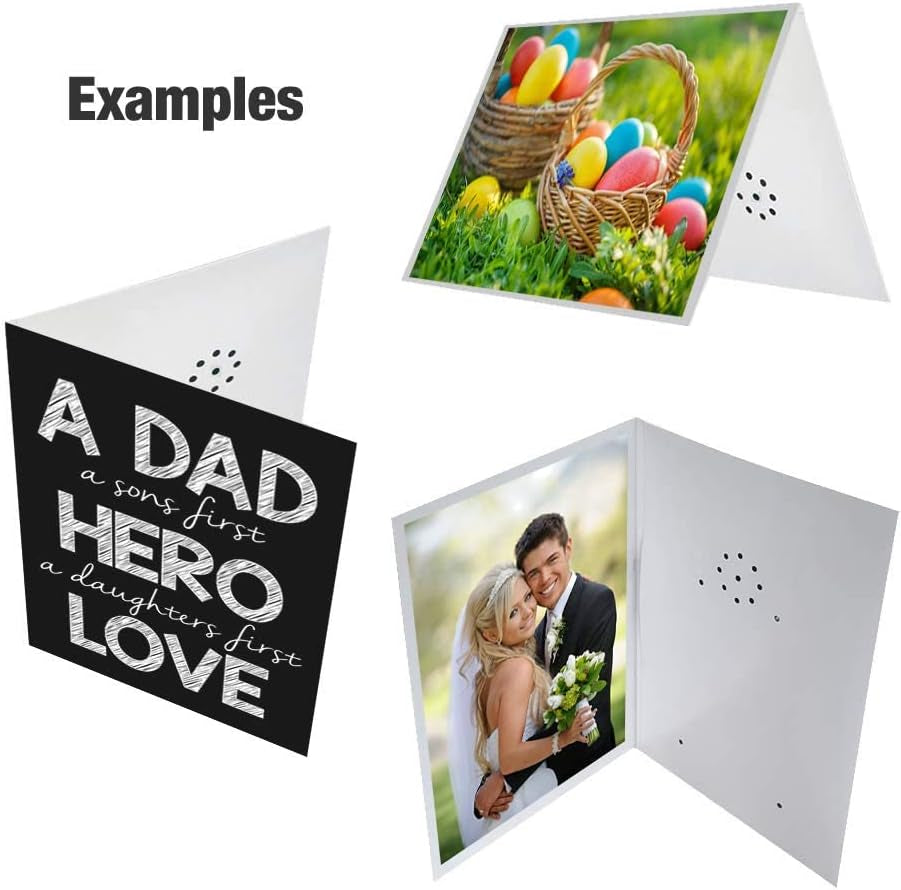 , Voice Recordable Greeting Card, 40 Seconds Recording with Replaceable Batteries. Record and Send Your Own Personal Voice Message, Music or Sound Effects for Mothers Day & Birthday