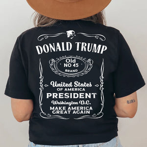 Donald Trump Old No 45 Brand America President Backside Shirt - GOP