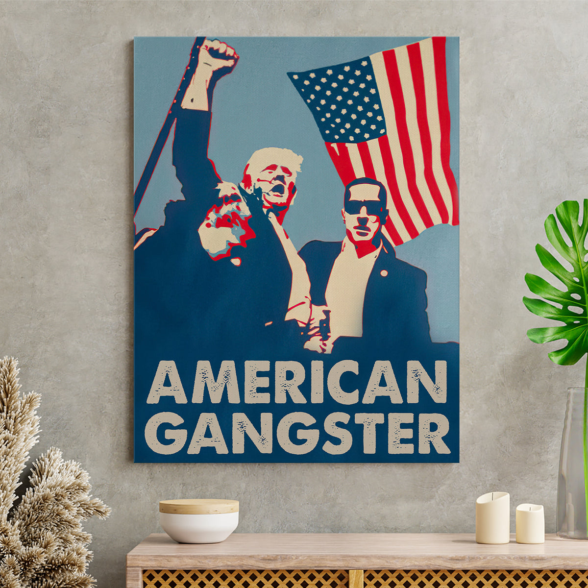 American Gangster Trump Sh** Picture Frame Canvas Poster HA75 63278