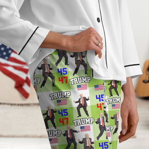 Trump 45 47 Dancing, Trump Irish St. Patrick's Day Pajamas N304 HA75 67214